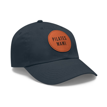 Pilates Mami Hat Round Leather Patch