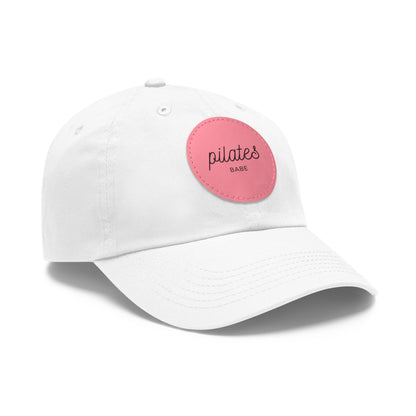 Pilates Babe Hat Round Leather Patch