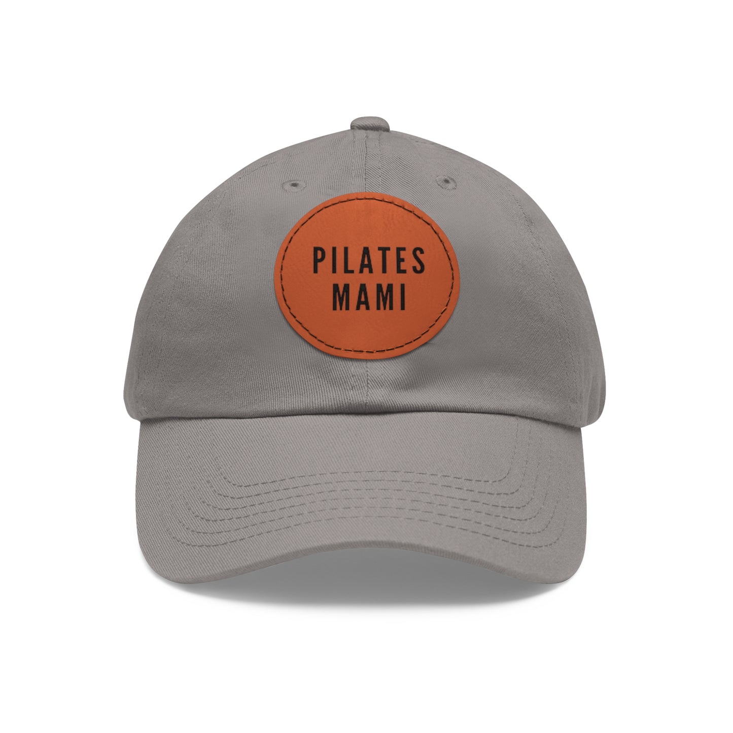 Pilates Mami Hat Round Leather Patch