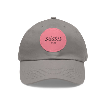 Pilates Babe Hat Round Leather Patch