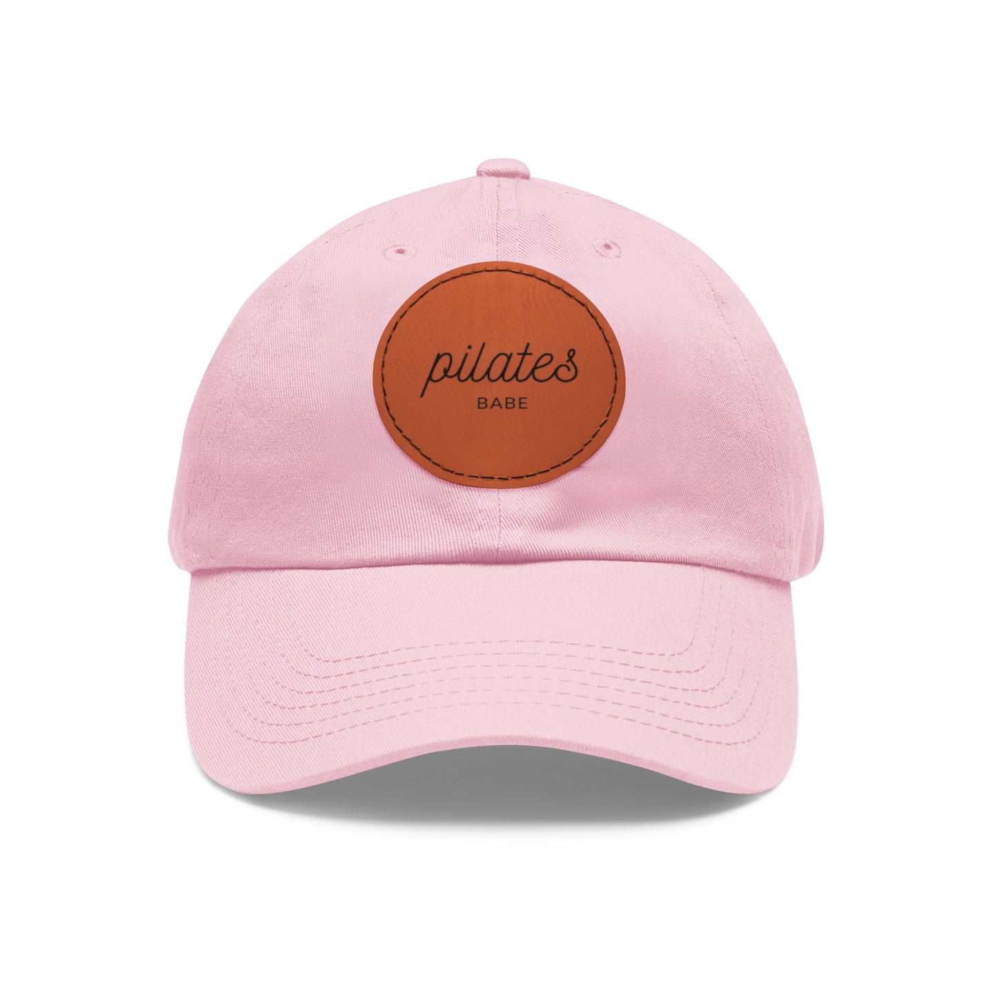 Pilates Babe Hat Round Leather Patch