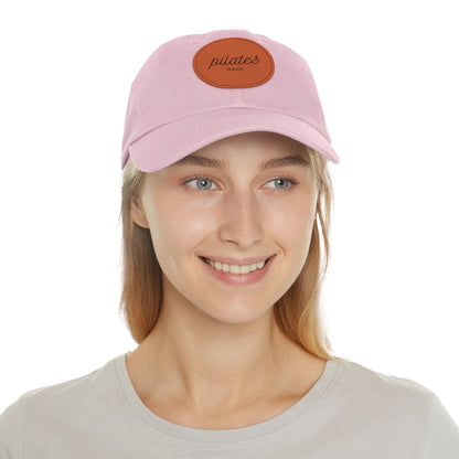 Pilates Babe Hat Round Leather Patch