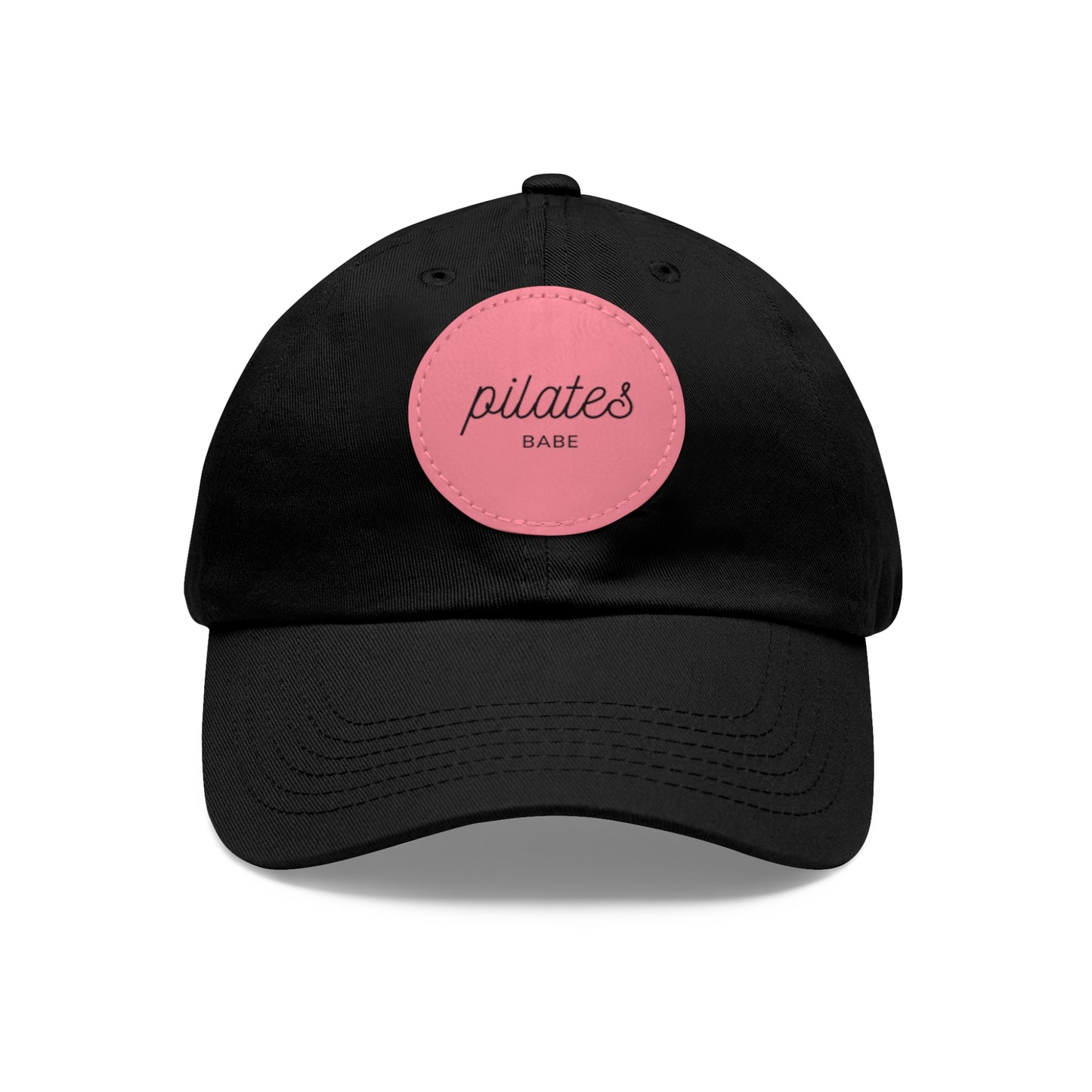 Pilates Babe Hat Round Leather Patch