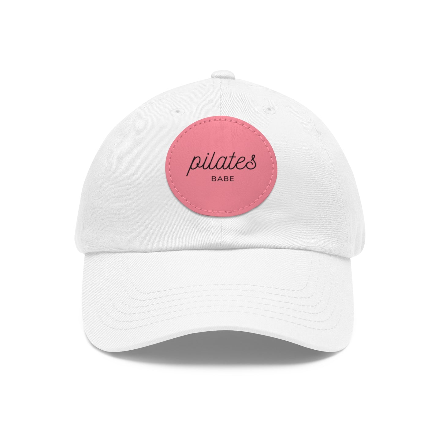 Pilates Babe Hat Round Leather Patch