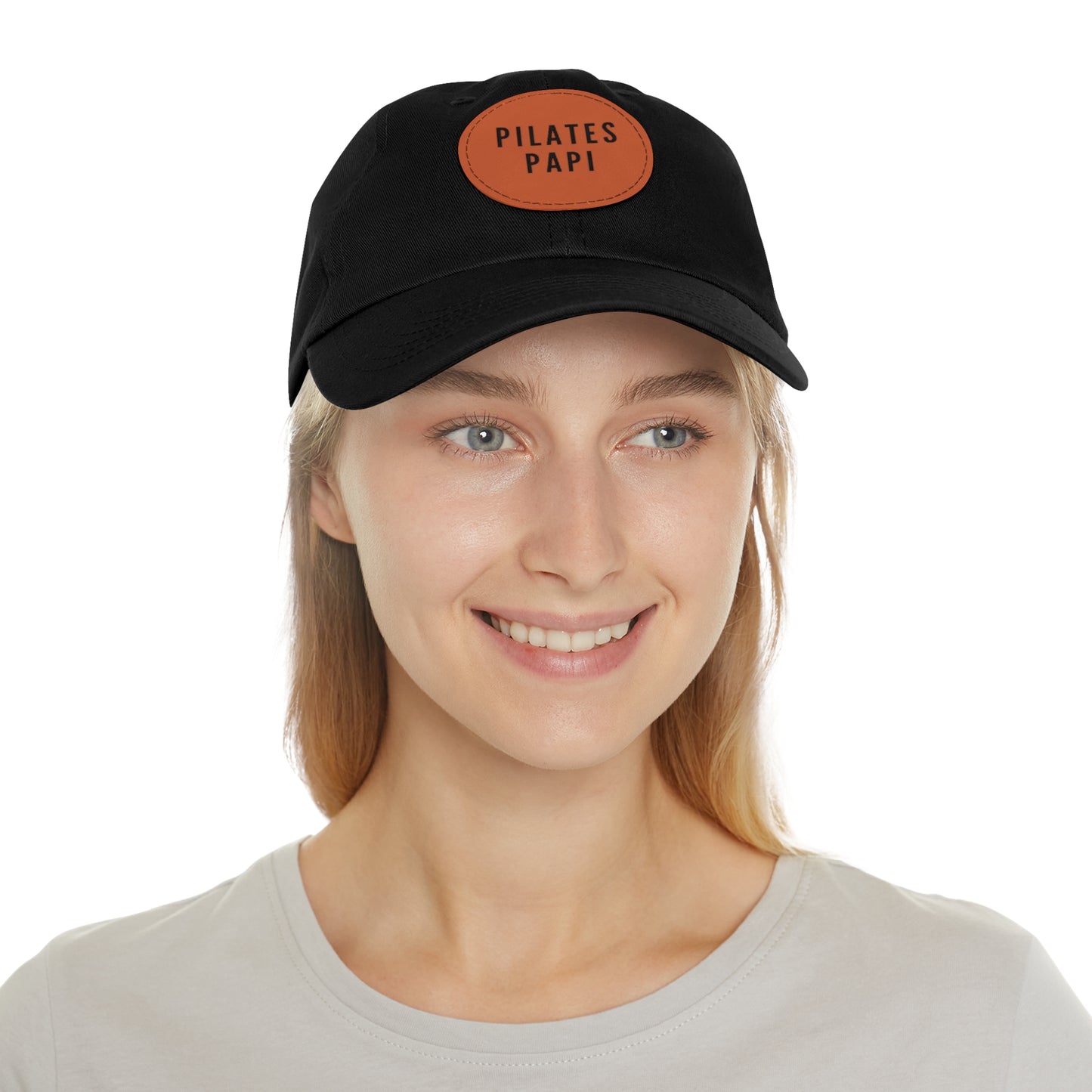 Pilates Papi Hat Round Leather Patch