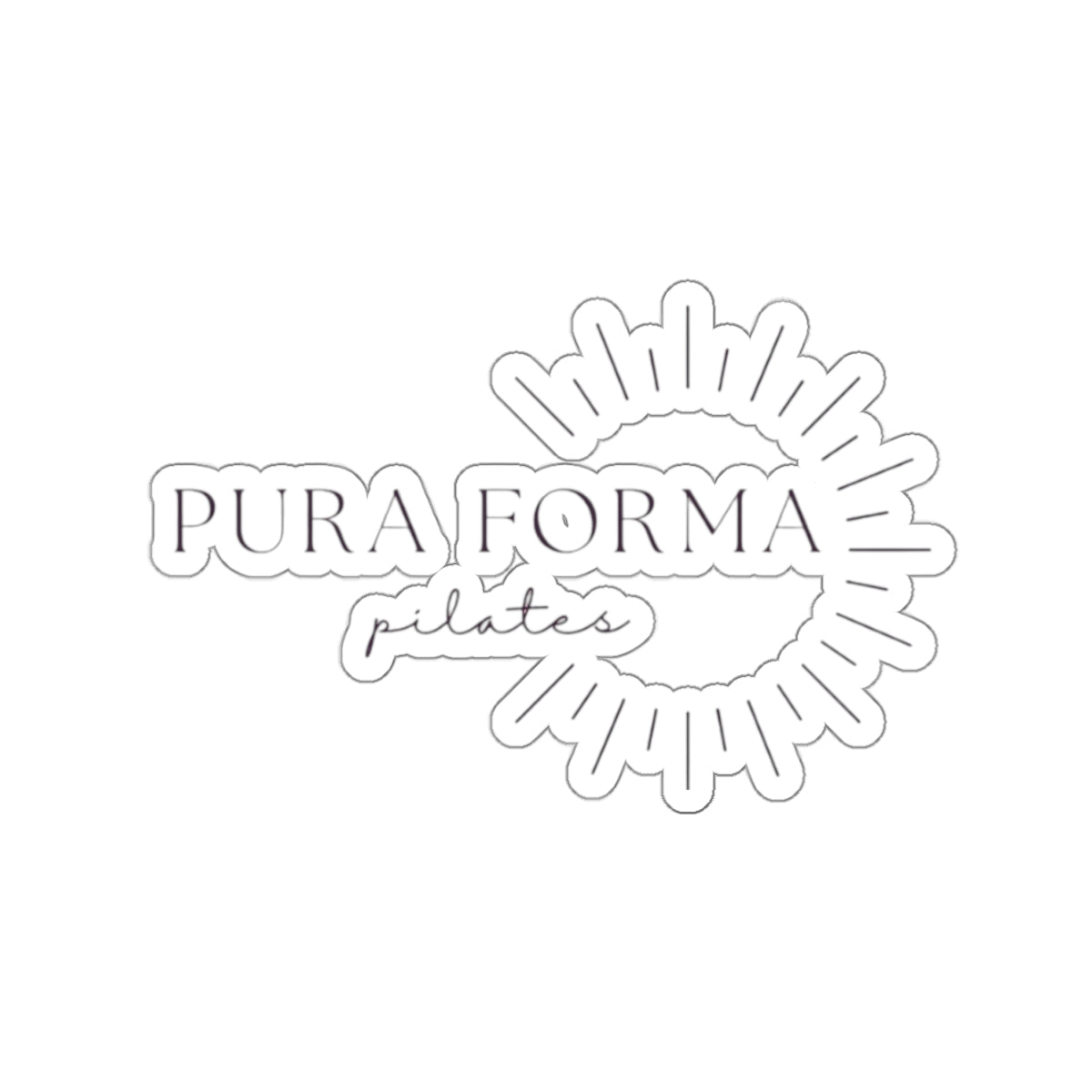 Pura Forma Pilates Sticker