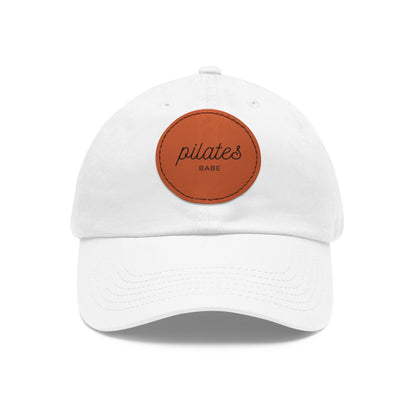 Pilates Babe Hat Round Leather Patch