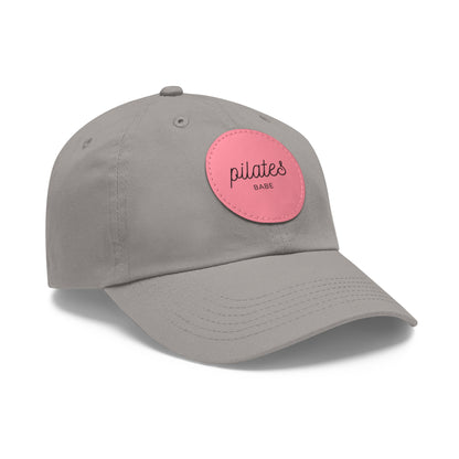 Pilates Babe Hat Round Leather Patch