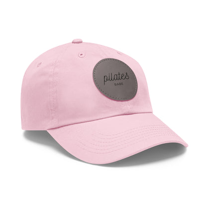 Pilates Babe Hat Round Leather Patch