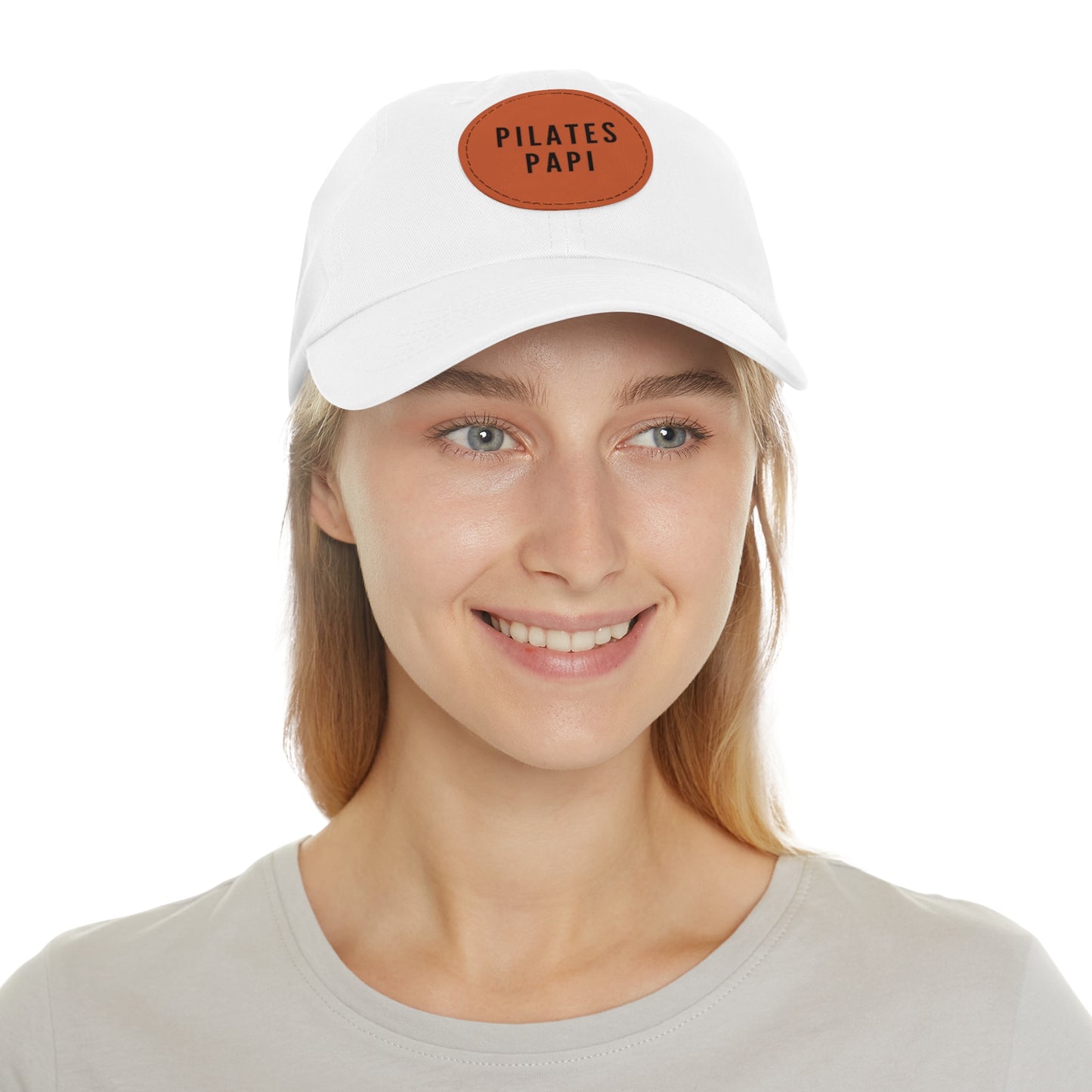 Pilates Papi Hat Round Leather Patch