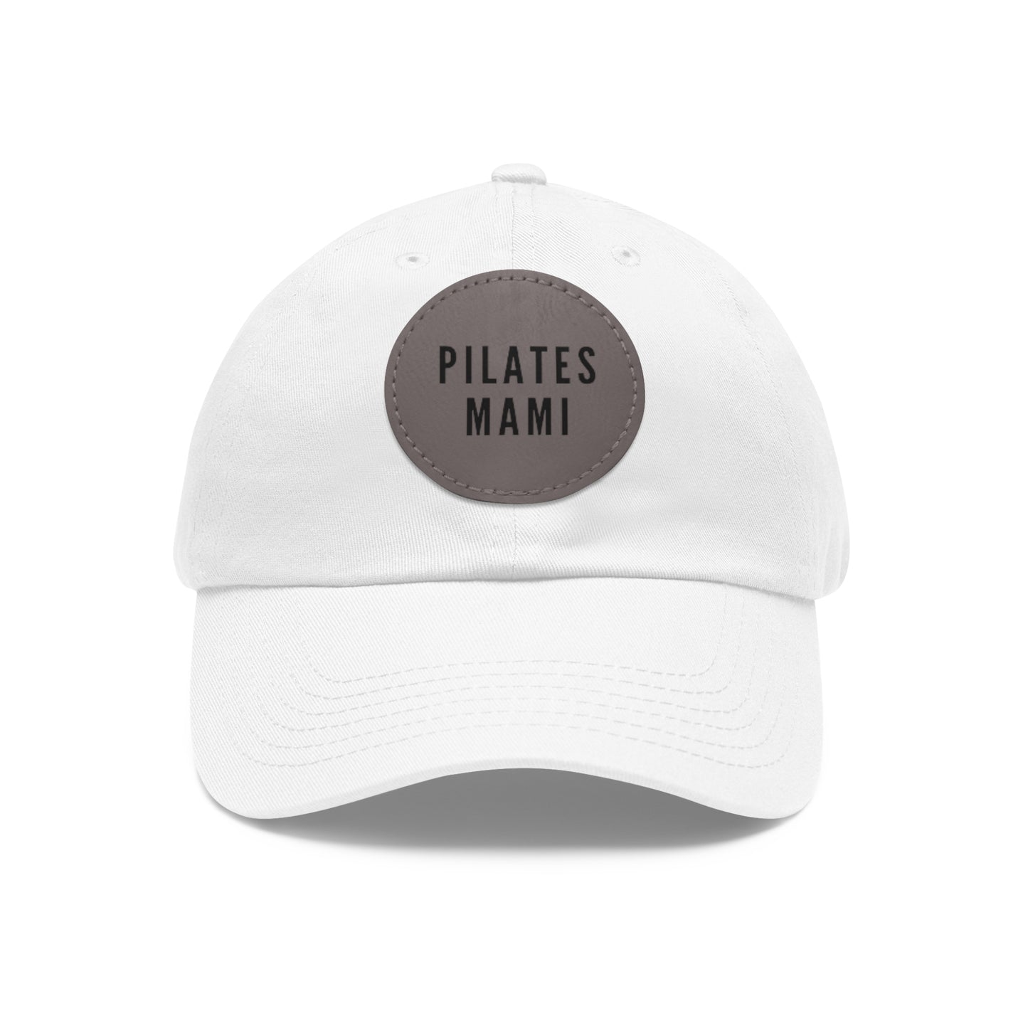 Pilates Mami Hat Round Leather Patch