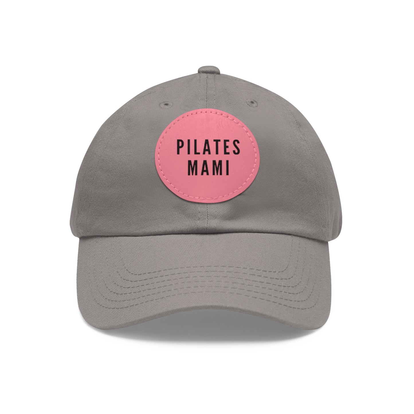 Pilates Mami Hat Round Leather Patch